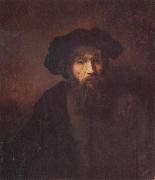 REMBRANDT Harmenszoon van Rijn A Bearded Man in a Cap painting